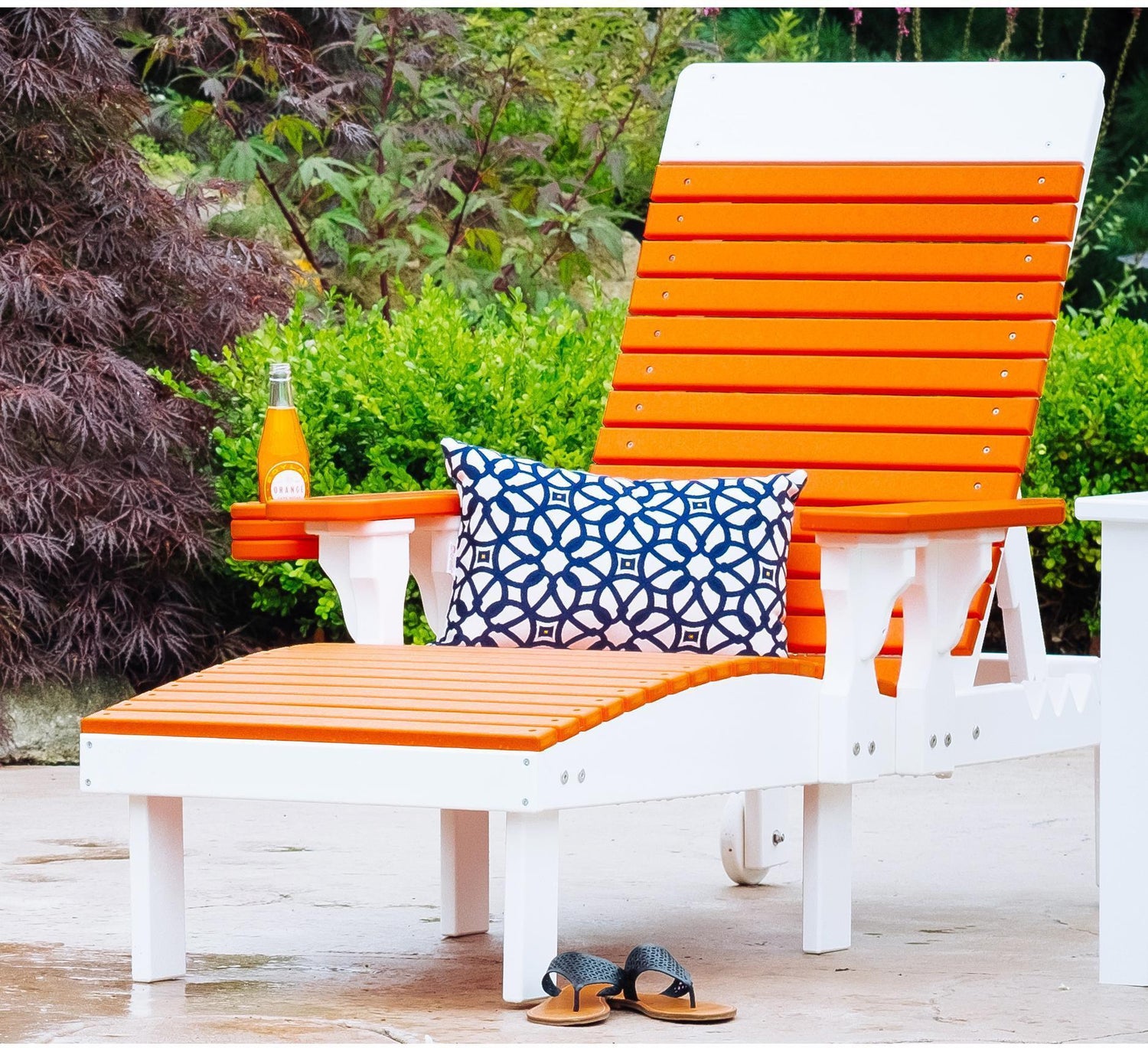 Outdoor Recycled Plastic Chaise Lounge Chair Collection