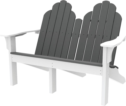 Seaside Casual Recycled Plastic Adirondack Classic Love Seat - LEAD TIME TO SHIP 4 TO 6 WEEKS