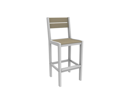 Seaside Casual Recycled Plastic Coastline Cafe Bar Chair (BAR HEIGHT) - LEAD TIME TO SHIP 4 TO 6 WEEKS