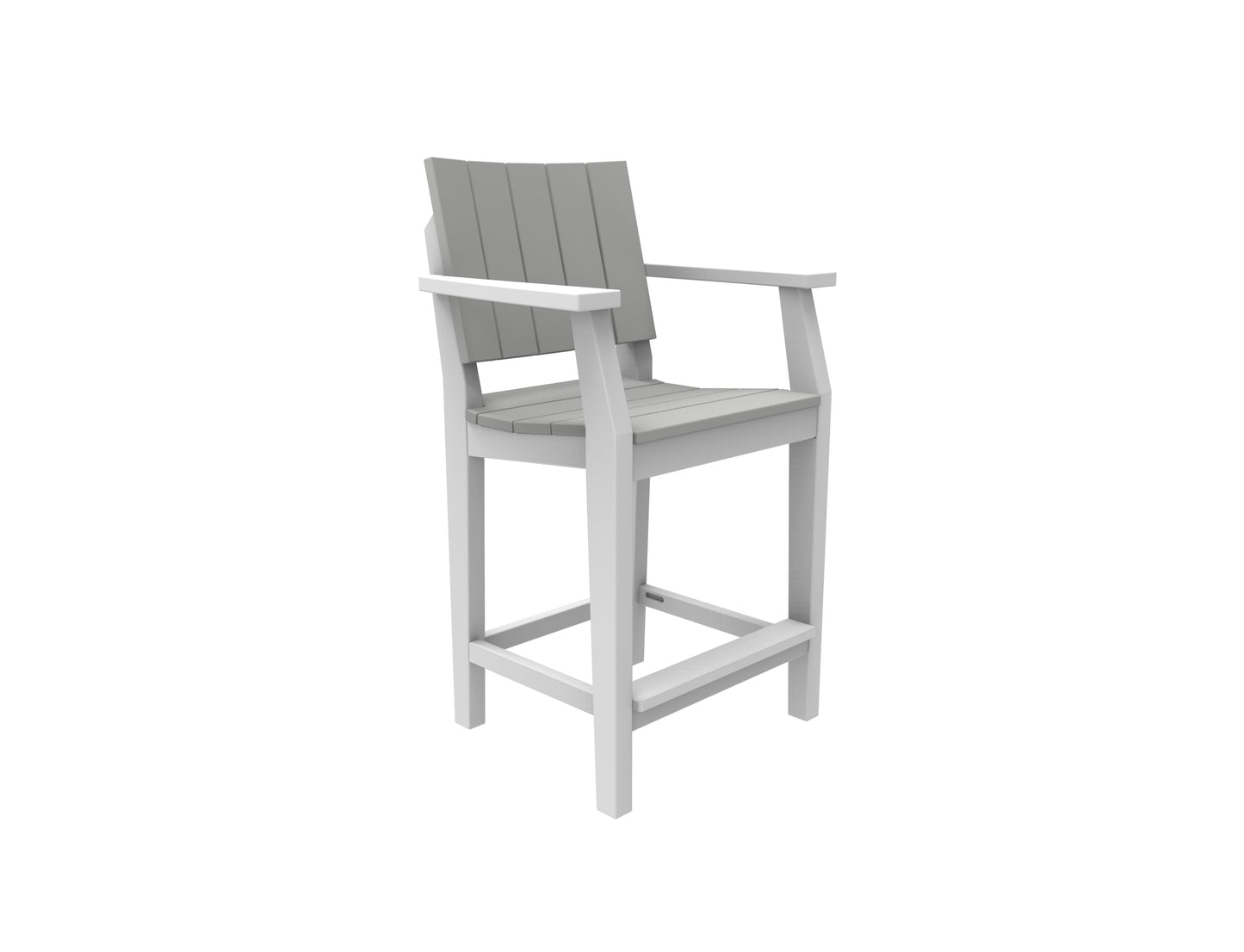Seaside Casual Recycled Plastic MAD Balcony Arm Chair (COUNTER HEIGHT) - LEAD TIME TO SHIP 4 TO 6 WEEKS