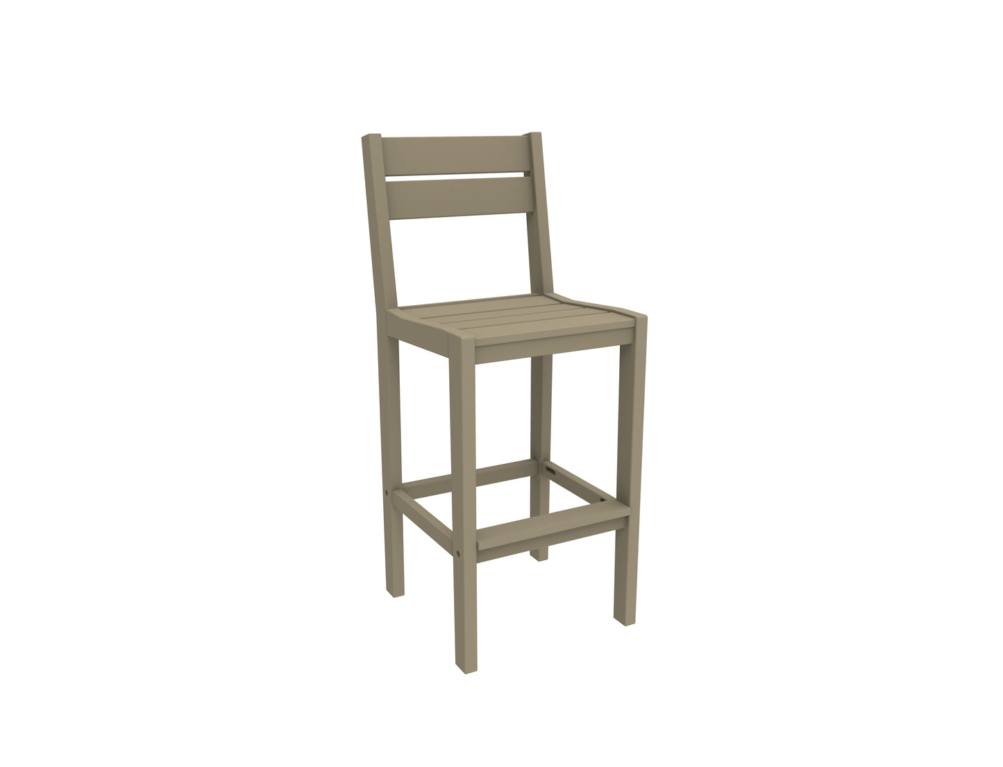 Seaside Casual Recycled Plastic Coastline Cafe Bar Chair (BAR HEIGHT) - LEAD TIME TO SHIP 4 TO 6 WEEKS
