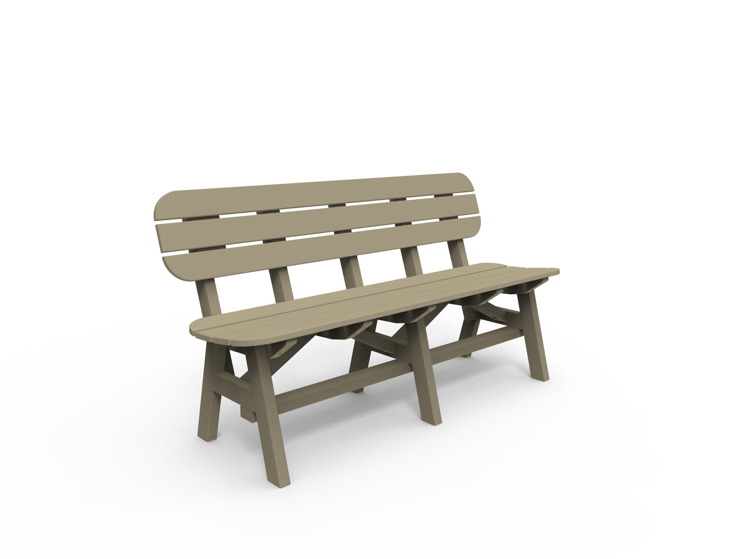 Seaside Casual Recycled Plastic Portsmouth 5' Bench - LEAD TIME TO SHIP 4 TO 6 WEEKS