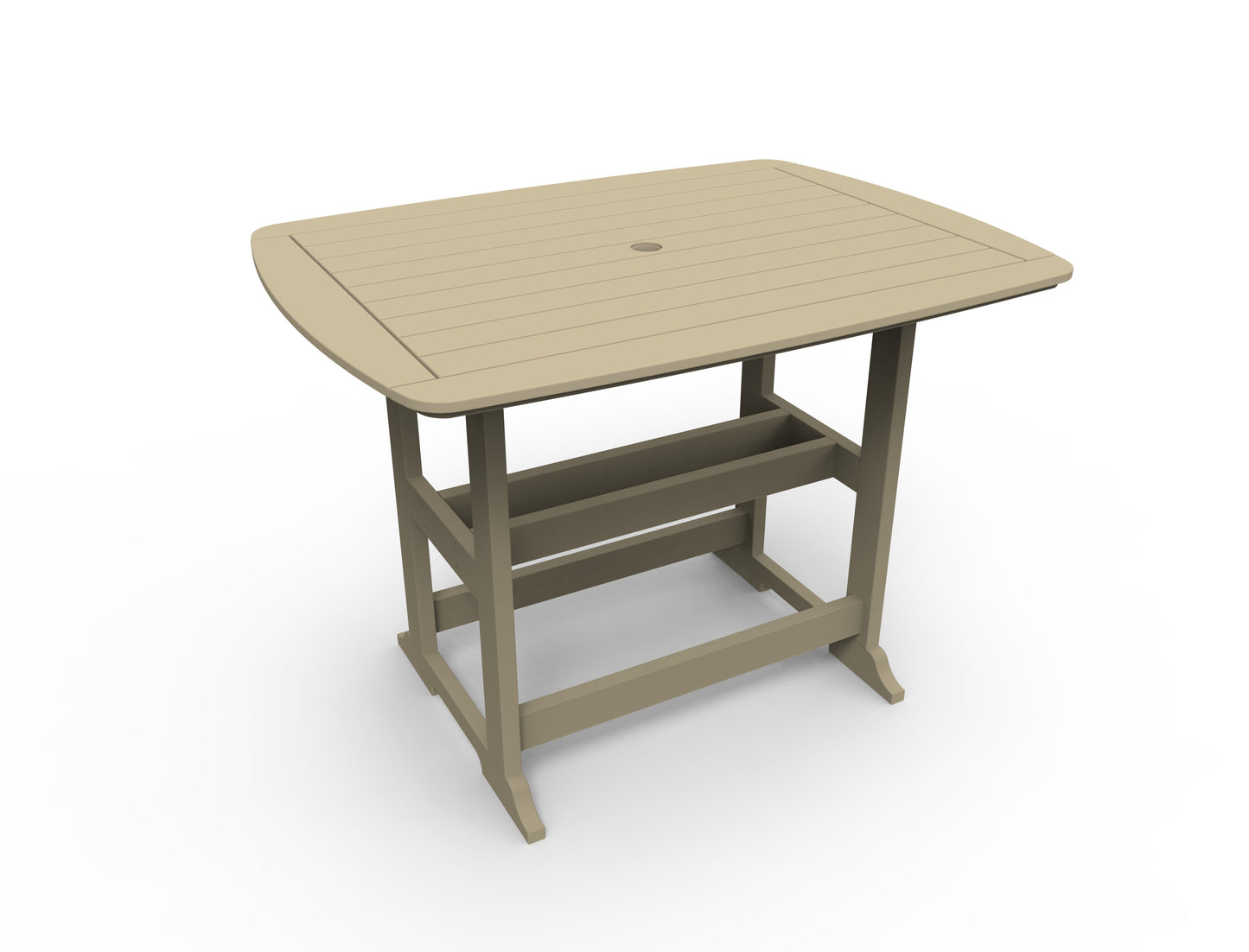 Seaside Casual Recycled Plastic Portsmouth Bar Table 42" x 56" (BAR HEIGHT) - LEAD TIME TO SHIP 4 TO 6 WEEKS
