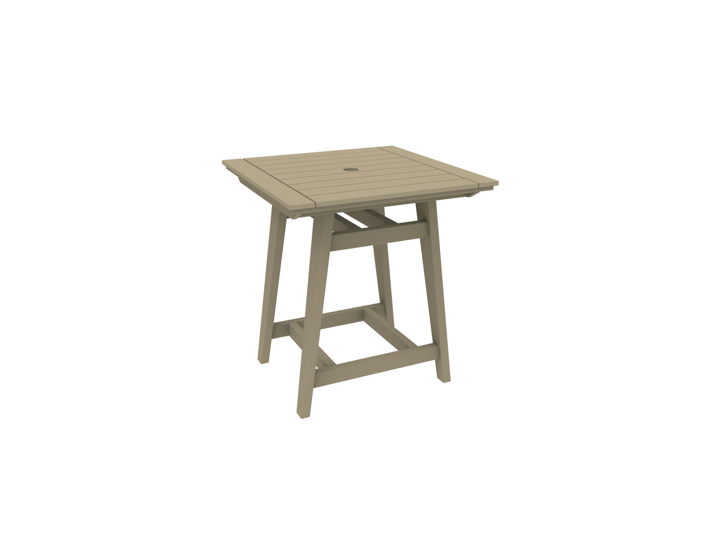 Seaside Casual Recycled Plastic MAD Balcony Table 33" x 33" (COUNTER HEIGHT) - LEAD TIME TO SHIP 4 TO 6 WEEKS