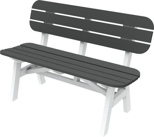 Seaside Casual Recycled Plastic Portsmouth 4' Bench - LEAD TIME TO SHIP 4 TO 6 WEEKS