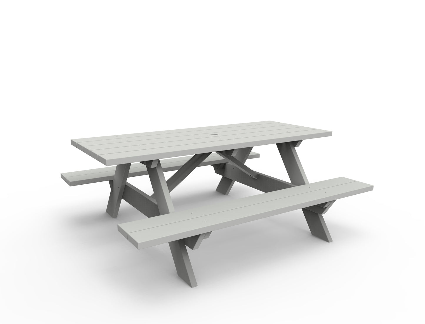 Seaside Casual Recycled Plastic Traditional Picnic Table - LEAD TIME TO SHIP 4 TO 6 WEEKS