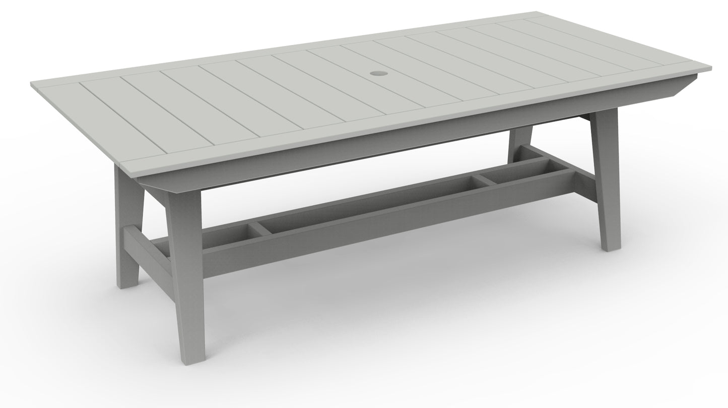 Seaside Casual Recycled Plastic MAD Dining Table 40" x 85" - LEAD TIME TO SHIP 4 TO 6 WEEKS