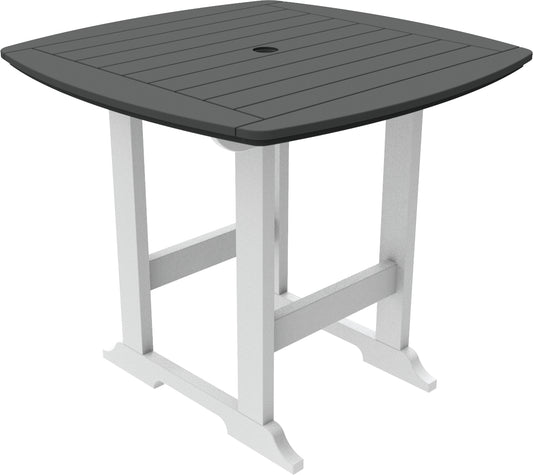 Seaside Casual Recycled Plastic Portsmouth Balcony Table 42" x 42" (COUNTER HEIGHT) - LEAD TIME TO SHIP 4 TO 6 WEEKS