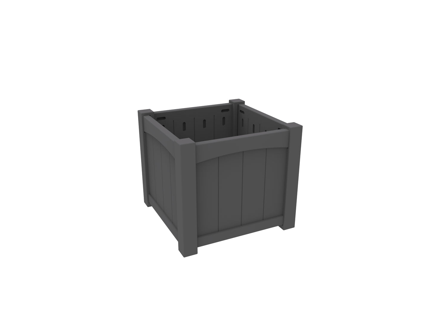 Seaside Casual Recycled Plastic Wickford Residential Planter-Single - LEAD TIME TO SHIP 4 TO 6 WEEKS