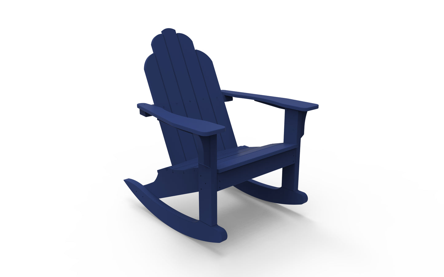 Seaside Casual Recycled Plastic Adirondack Classic Rocking Chair - LEAD TIME TO SHIP 4 TO 6 WEEKS
