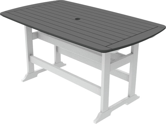 Seaside Casual Recycled Plastic Portsmouth Balcony Table 42" x 72" (COUNTER HEIGHT) - LEAD TIME TO SHIP 4 TO 6 WEEKS
