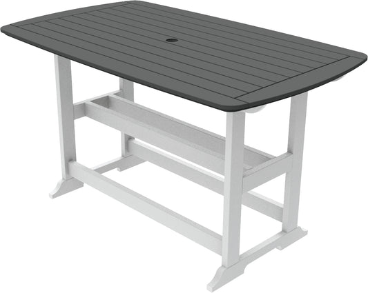 Seaside Casual Recycled Plastic Portsmouth Bar Table 42" x 72" (BAR HEIGHT) - LEAD TIME TO SHIP 4 TO 6 WEEKS
