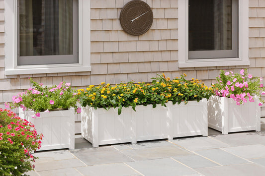 Seaside Casual Recycled Plastic Wickford Residential Planter-Extension - LEAD TIME TO SHIP 4 TO 6 WEEKS