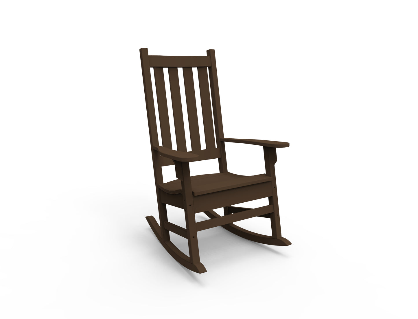 Seaside Casual Recycled Plastic Traditional Porch Rocking Chair - LEAD TIME TO SHIP 4 TO 6 WEEKS