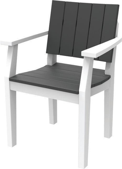 Seaside Casual Recycled Plastic MAD Dining Arm Chair - LEAD TIME TO SHIP 4 TO 6 WEEKS