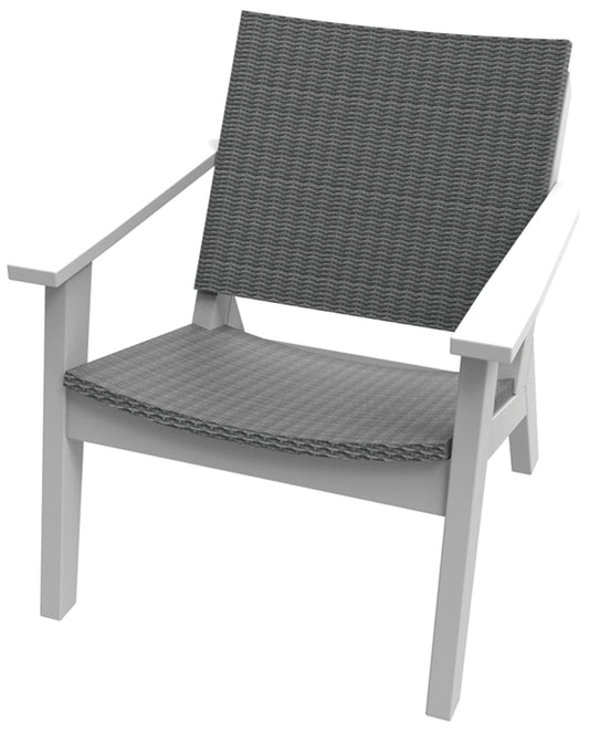 Seaside Casual Recycled Plastic MAD Chat Chair (WOVEN) - LEAD TIME TO SHIP 4 TO 6 WEEKS