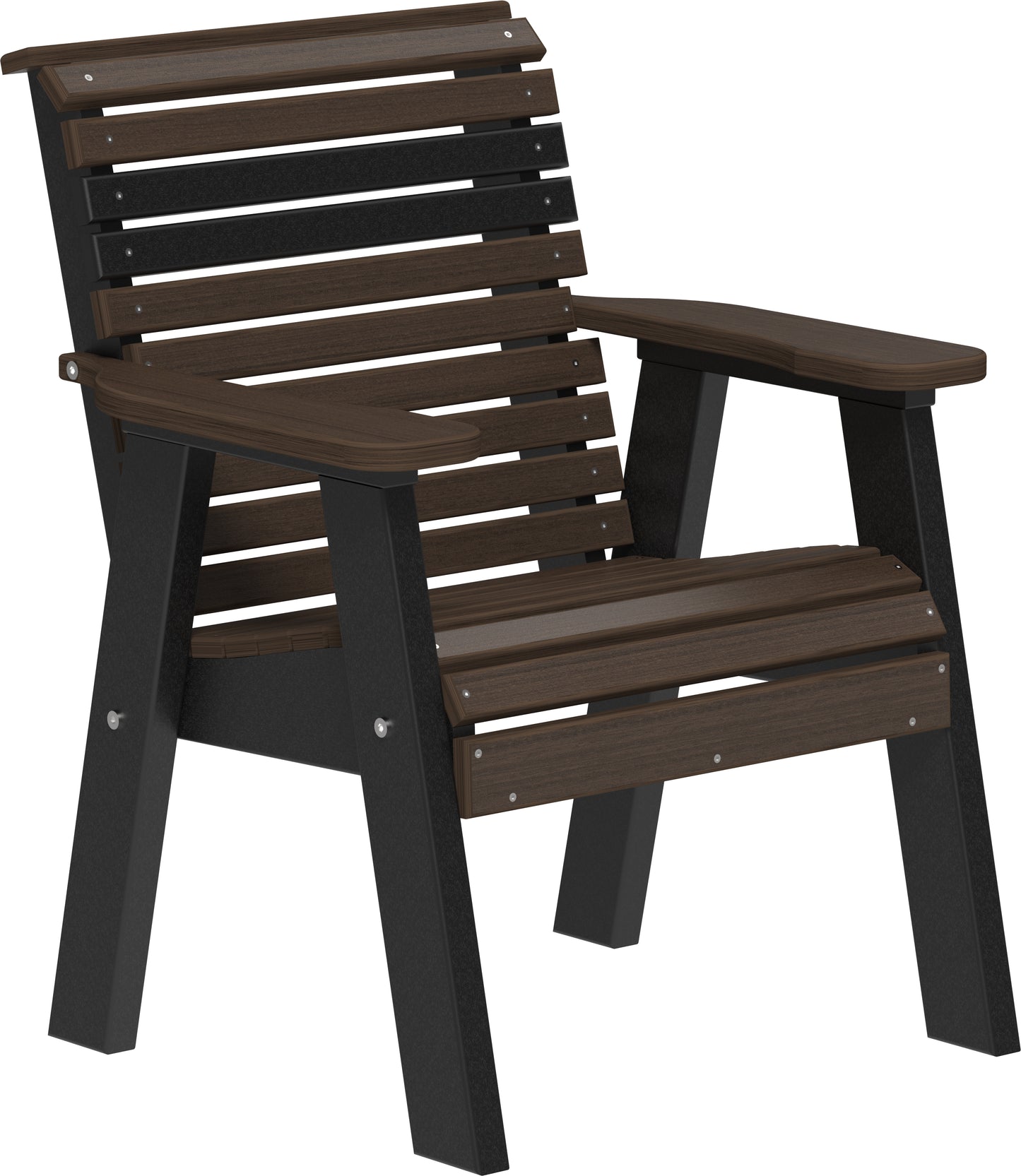 LuxCraft Plain Rollback Recycled Plastic 2ft Bench  - LEAD TIME TO SHIP 7 BUSINESS DAYS OR LESS