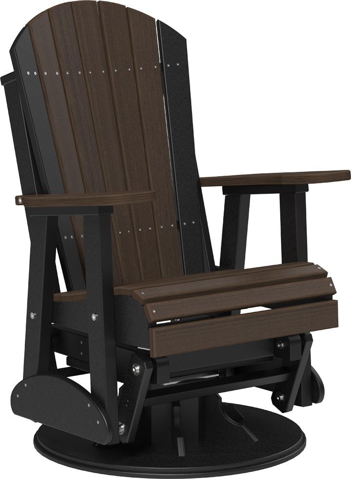 LuxCraft Recycled Plastic 2' Adirondack Swivel Glider Chair  - LEAD TIME TO SHIP 7 BUSINESS DAYS OR LESS