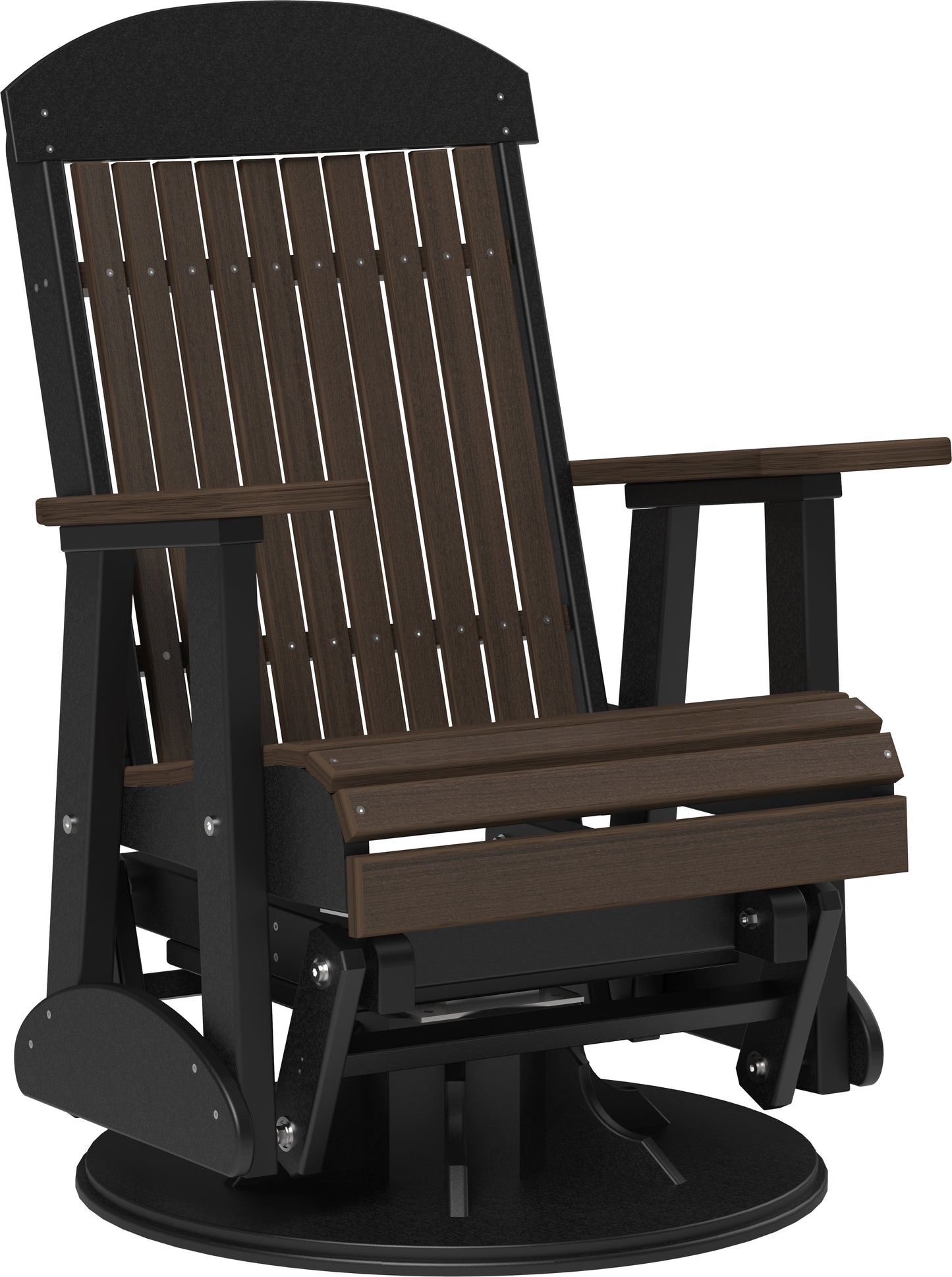 LuxCraft Classic Highback Recycled Plastic 2ft Swivel Glider Chair - LEAD TIME TO SHIP 7 BUSINESS DAYS OR LESS