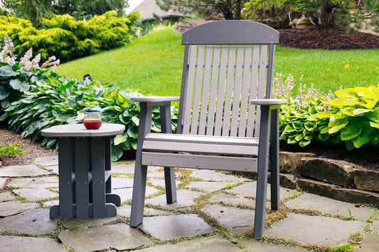 LuxCraft Classic Highback Recycled Plastic 2ft Chair  - LEAD TIME TO SHIP 7 BUSINESS DAYS OR LESS