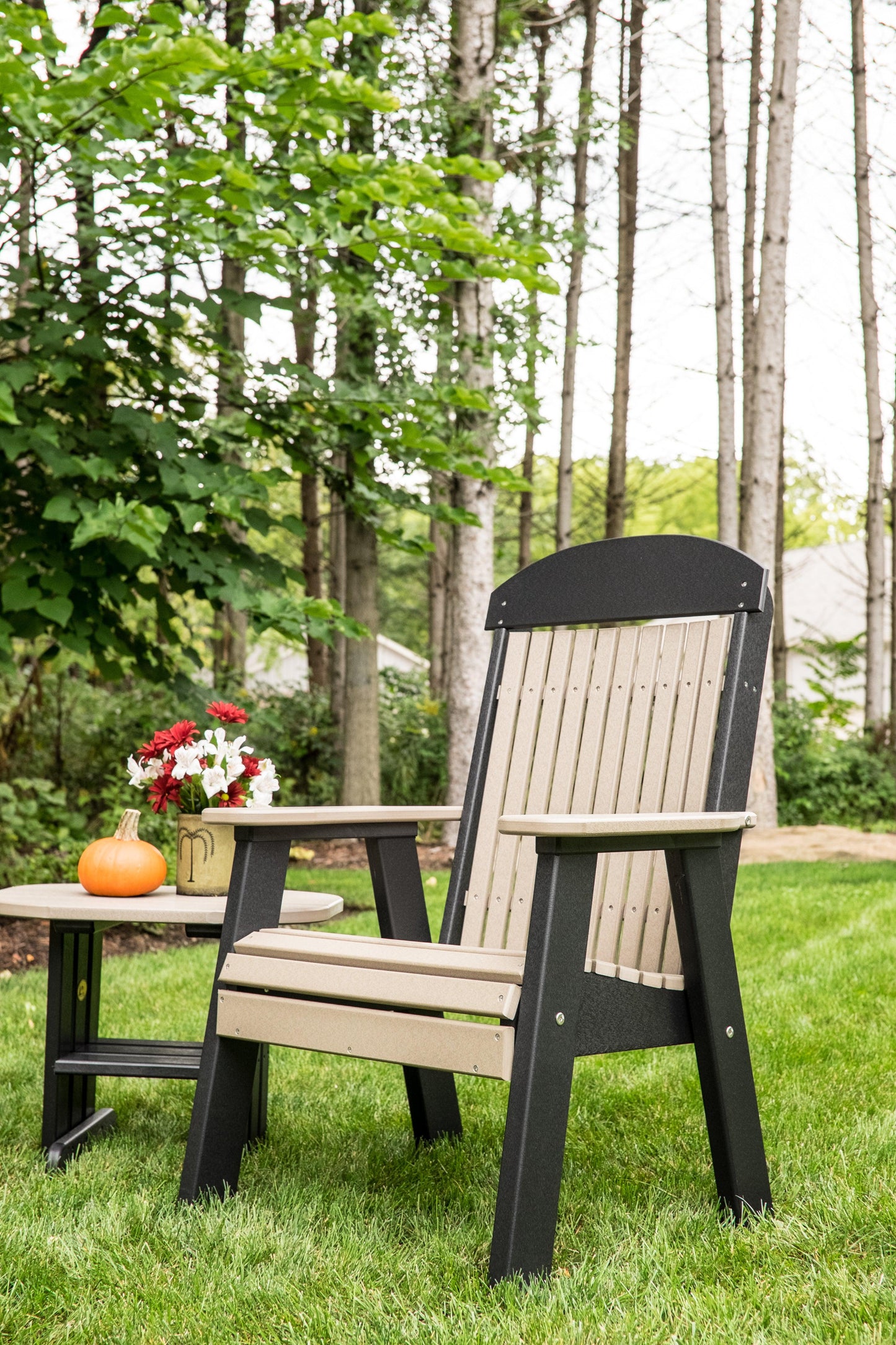 LuxCraft Classic Highback Recycled Plastic 2ft Chair  - LEAD TIME TO SHIP 7 BUSINESS DAYS OR LESS