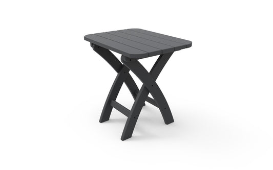 Seaside Casual Recycled Plastic Coastline Harbor View Folding Side Table - LEAD TIME TO SHIP 4 TO 6 WEEKS