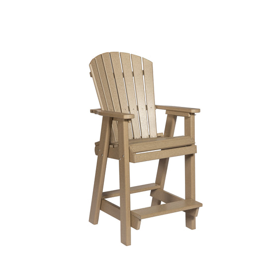 Leisure Lawns Amish Made Recycled Plastic Balcony Chair (BAR HEIGHT) Model #321B - LEAD TIME TO SHIP 4 WEEKS