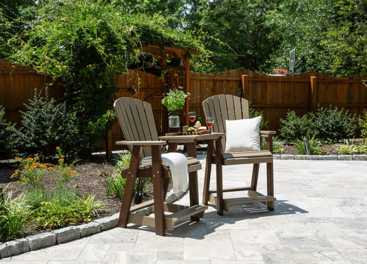 Leisure Lawns Amish Made Recycled Plastic Balcony Settee Model #322C (Counter Height) - LEAD TIME TO SHIP 4 WEEKS