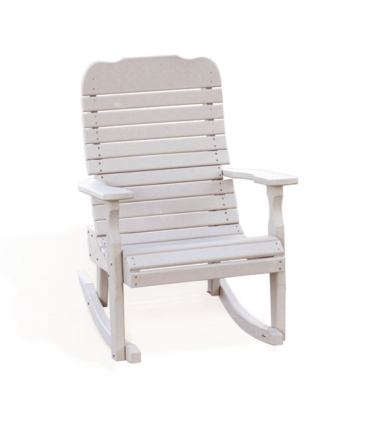 Leisure Lawns Amish Made Recycled Plastic Easy Rocking Chair Model #325 - LEAD TIME TO SHIP 4 WEEKS