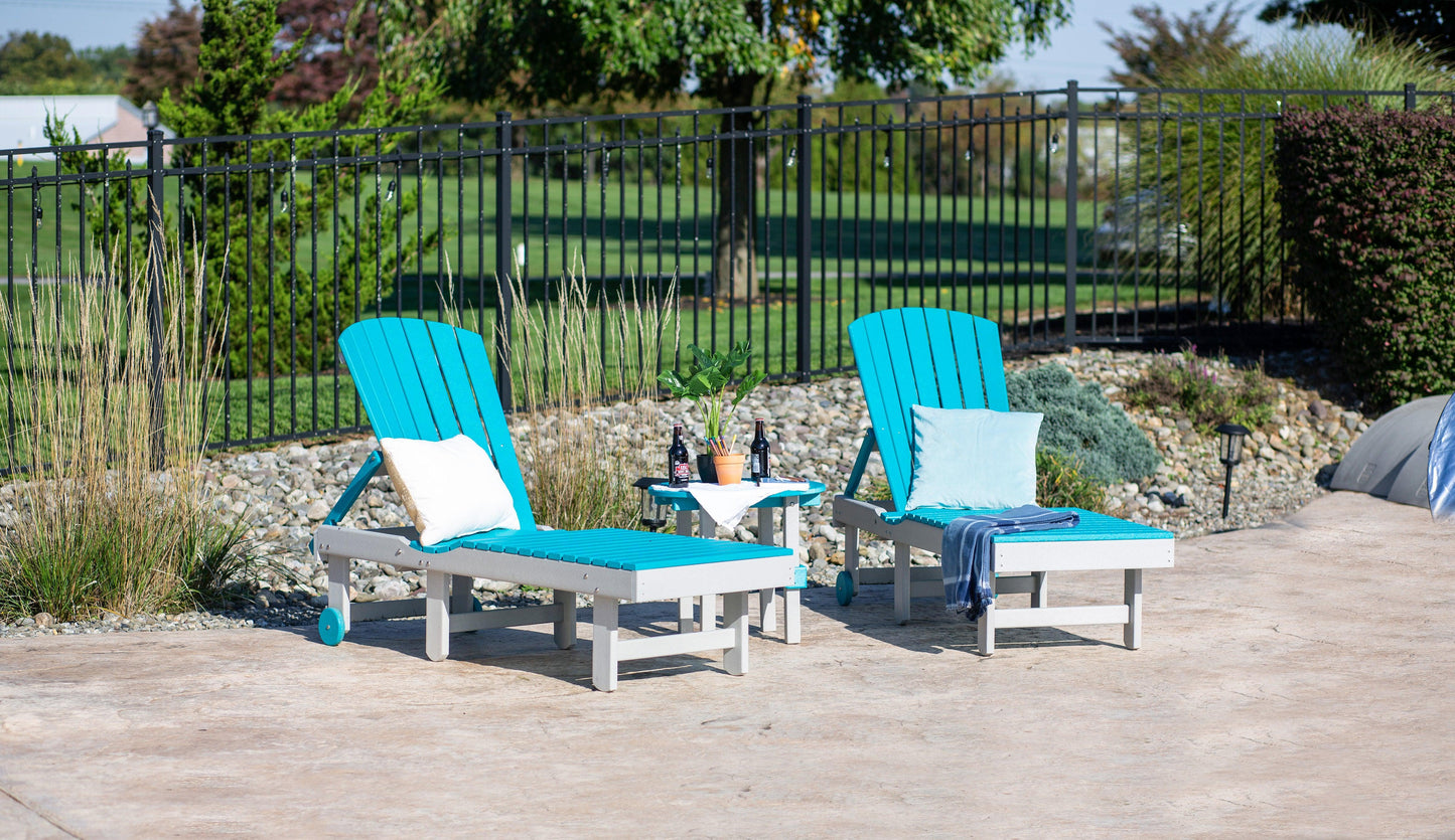 Leisure Lawns Amish Made Recycled Plastic Fanback Lounge Model #331 - LEAD TIME TO SHIP 6 WEEKS OR LESS