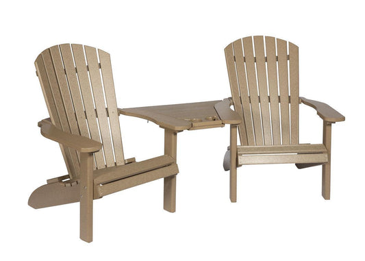 Leisure Lawns Amish Made Recycled Plastic Settee (Fan-Back) Model #362 - LEAD TIME TO SHIP 4 WEEKS