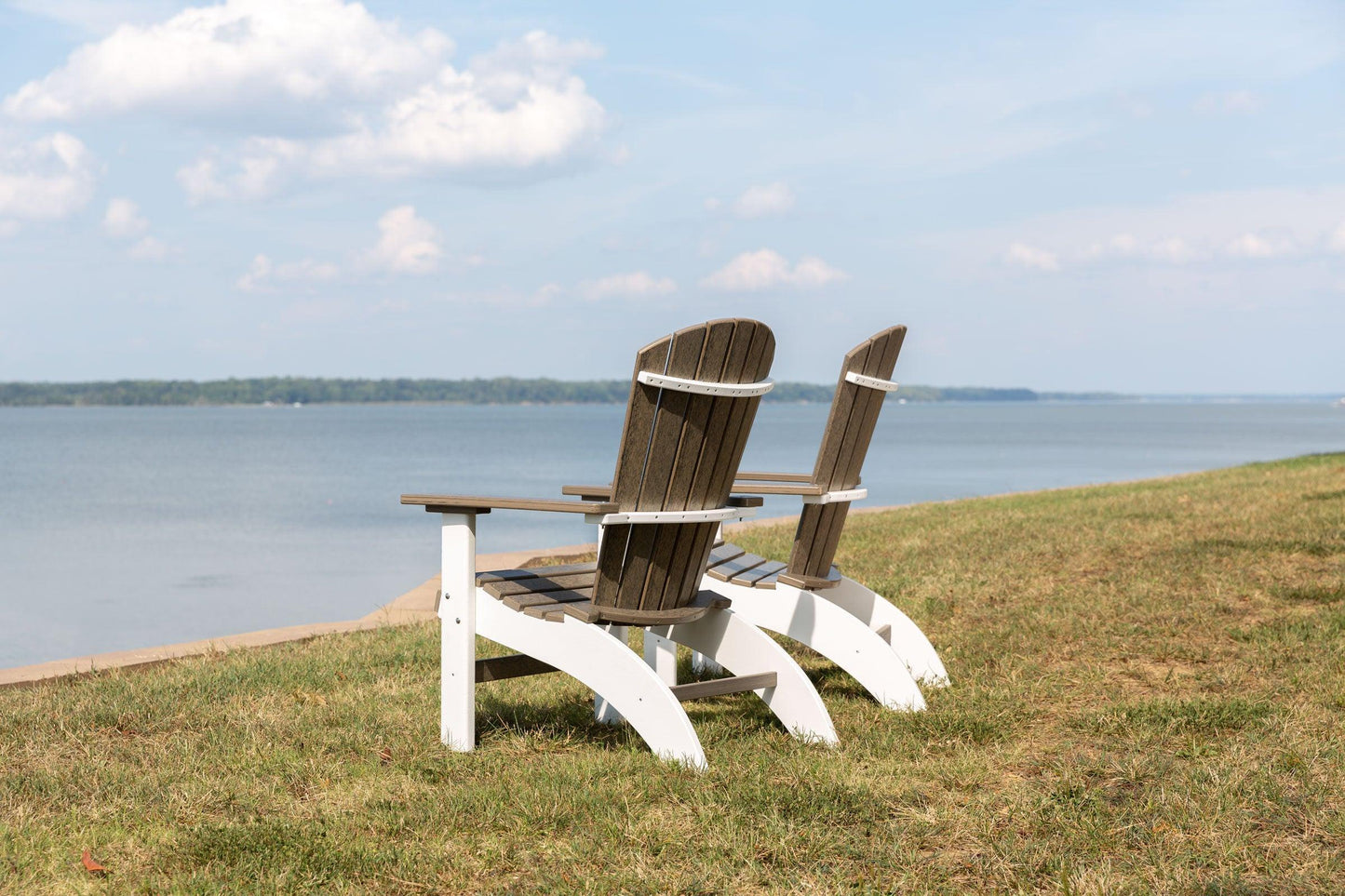 Leisure Lawns Amish Made Recycled Plastic Deluxe Fanback Settee Model #382 - LEAD TIME TO SHIP 6 WEEKS OR LESS