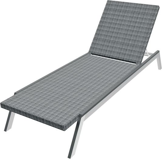 Seaside Casual Recycled Plastic MAD Chaise (WOVEN) - LEAD TIME TO SHIP 4 TO 6 WEEKS