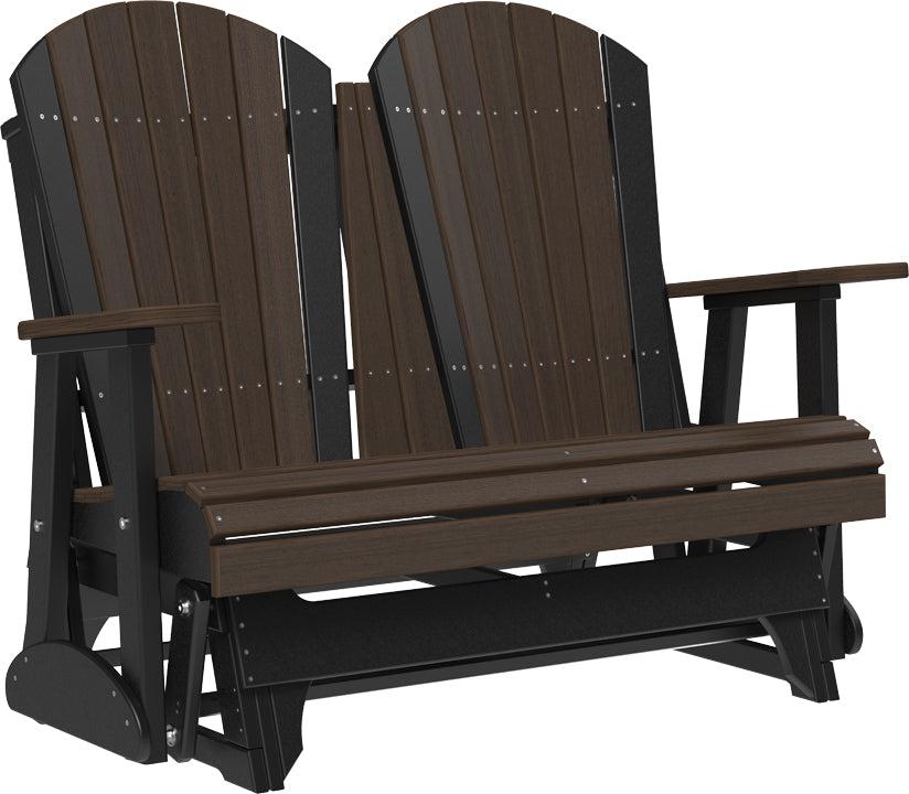 LuxCraft Recycled Plastic 4' Adirondack Glider Chair - LEAD TIME TO SHIP 10 BUSINESS DAYS OR LESS