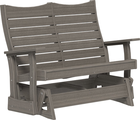 LuxCraft Recycled Plastic 4' Contour Glider - LEAD TIME TO SHIP 7 BUSINESS DAYS OR LESS
