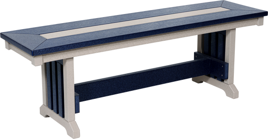 Beaver Dam Outdoor 54" Mission Bench (DINING HEIGHT) - LEAD TIME TO SHIP 8 WEEKS OR LESS