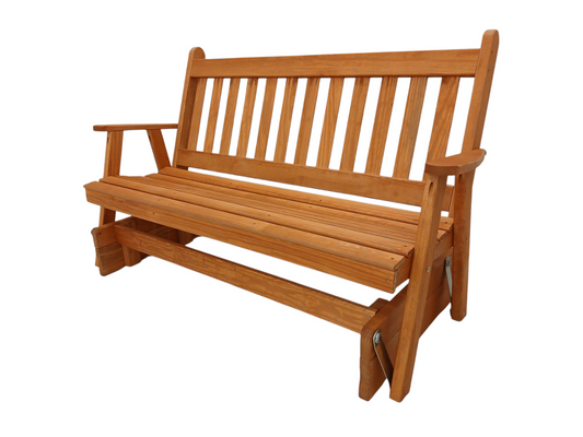A&L Furniture Co. Yellow Pine 5' Traditional English Glider - LEAD TIME TO SHIP 10 BUSINESS DAYS
