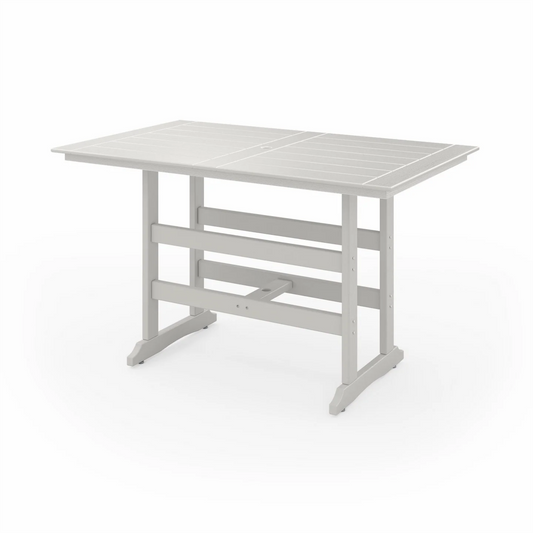 Sopoly 72" Savannah Farmhouse Recycled Plastic Bar Table (BAR HEIGHT) - LEAD TIME TO SHIP 5 BUSINESS DAYS OR LESS