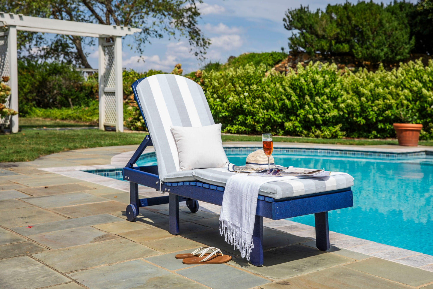 Leisure Lawns Amish Made Recycled Plastic Chaise Lounge Model #801 - LEAD TIME TO SHIP 6 WEEKS OR LESS