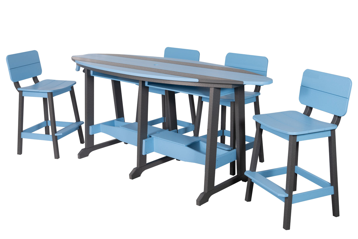 Beaver Dam Outdoor 8' Surf-Aira Bar Table (BAR HEIGHT) - LEAD TIME TO SHIP 8 WEEKS OR LESS