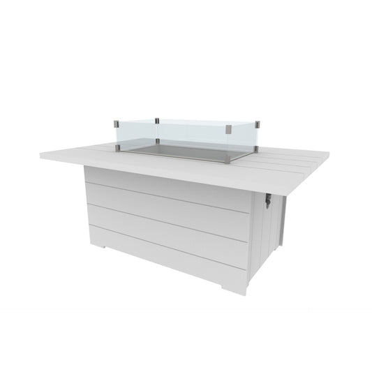 Seaside Casual Recycled Plastic Aura 53" Fire Table - LEAD TIME TO SHIP 4 TO 6 WEEKS