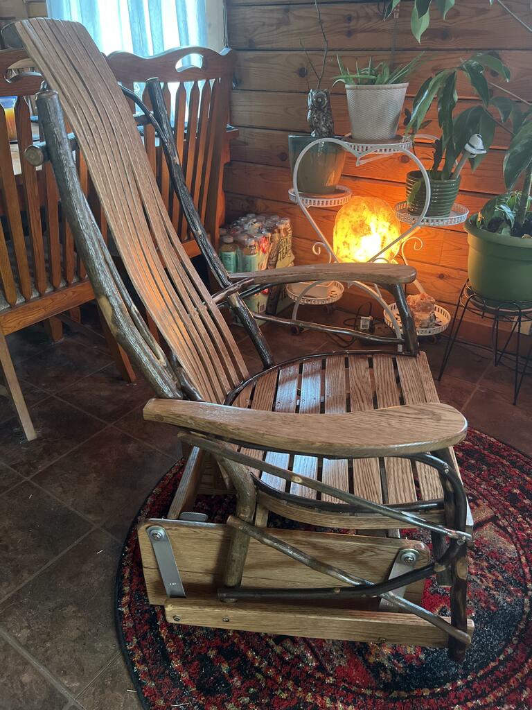 Hickory Glider Rockers | Amish Glider Chairs