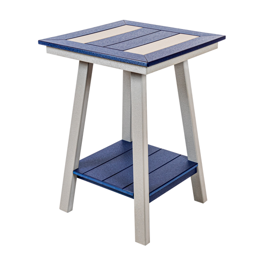 Beaver Dam Outdoor 24"x34" Seabreak Square End Table (PAIRS WITH BAR HEIGHT CHAIRS) - LEAD TIME TO SHIP 6 WEEKS OR LESS