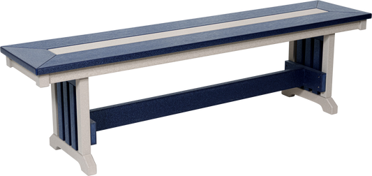 Beaver Dam Outdoor 65" Mission Bench (DINING HEIGHT) - LEAD TIME TO SHIP 8 WEEKS OR LESS