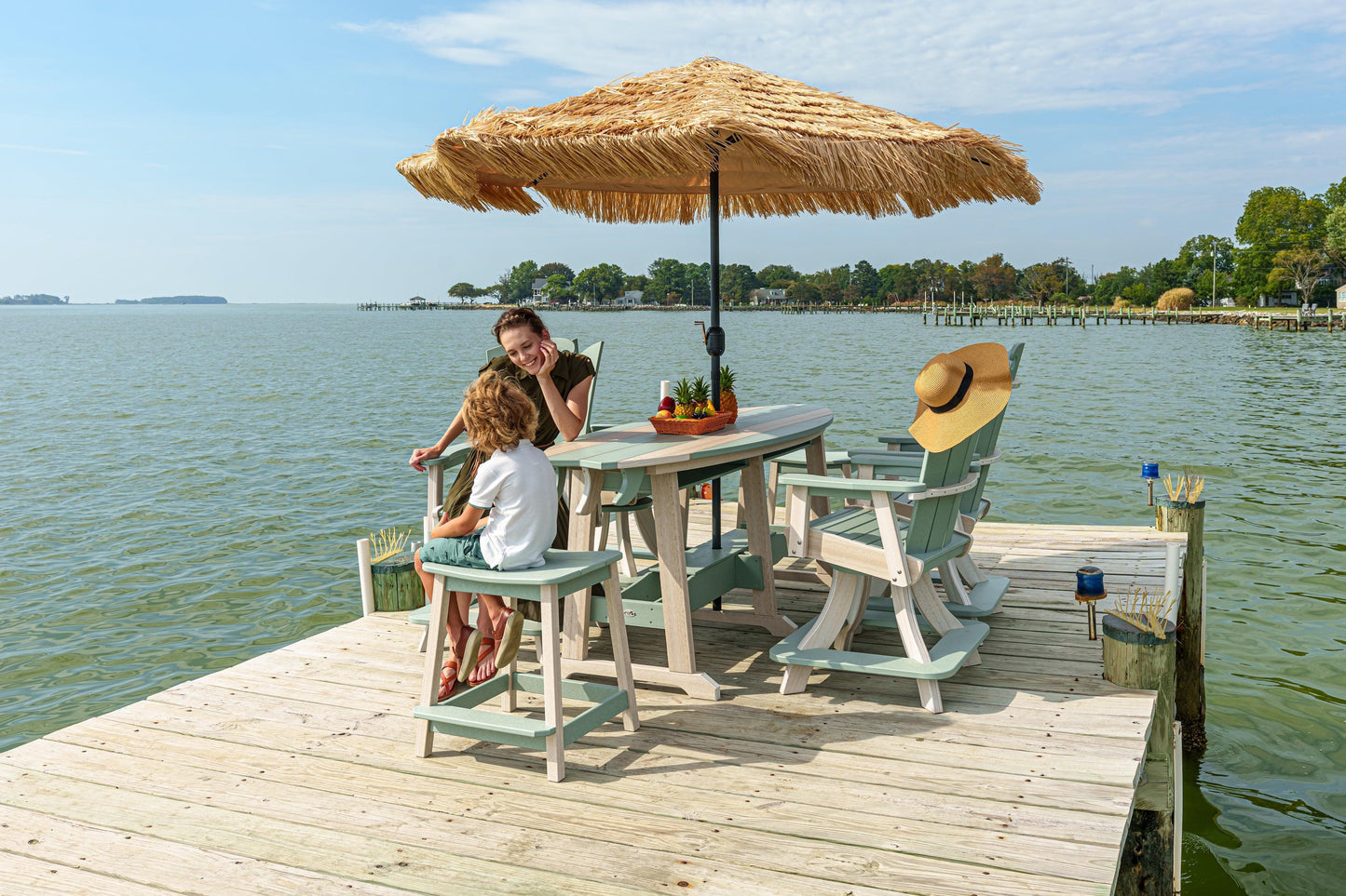 Beaver Dam Outdoor 8' Surf-Aira Counter Table (COUNTER HEIGHT) - LEAD TIME TO SHIP 8 WEEKS OR LESS