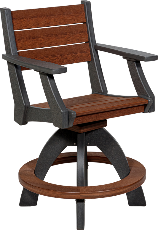 Beaver Dam Outdoor Farmhouse Swivel Counter Chair (COUNTER HEIGHT) - LEAD TIME TO SHIP 8 WEEKS OR LESS