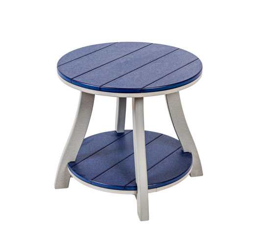 Beaver Dam Outdoor 24"x22" Serenity Round End Table  (22" HIGH) - LEAD TIME TO SHIP 4 WEEKS OR LESS