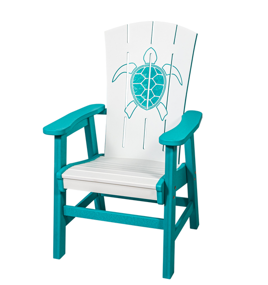 Beaver Dam Outdoor Bayside Turtle Design Dining Chair - LEAD TIME TO SHIP 4 WEEKS OR LESS