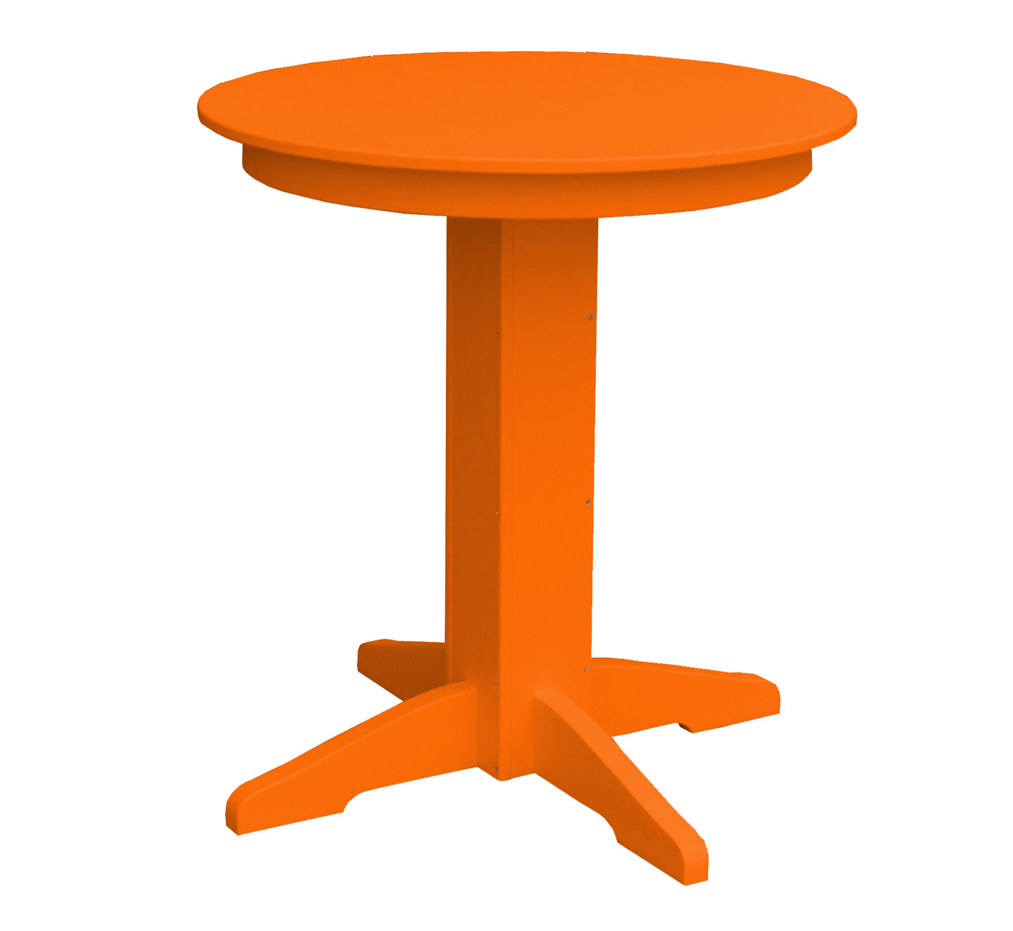 Bryton Park Poly Furniture Recycled Plastic 33" Round Balcony Table (COUNTER HEIGHT) - LEAD TIME TO SHIP 10 BUSINESS DAYS
