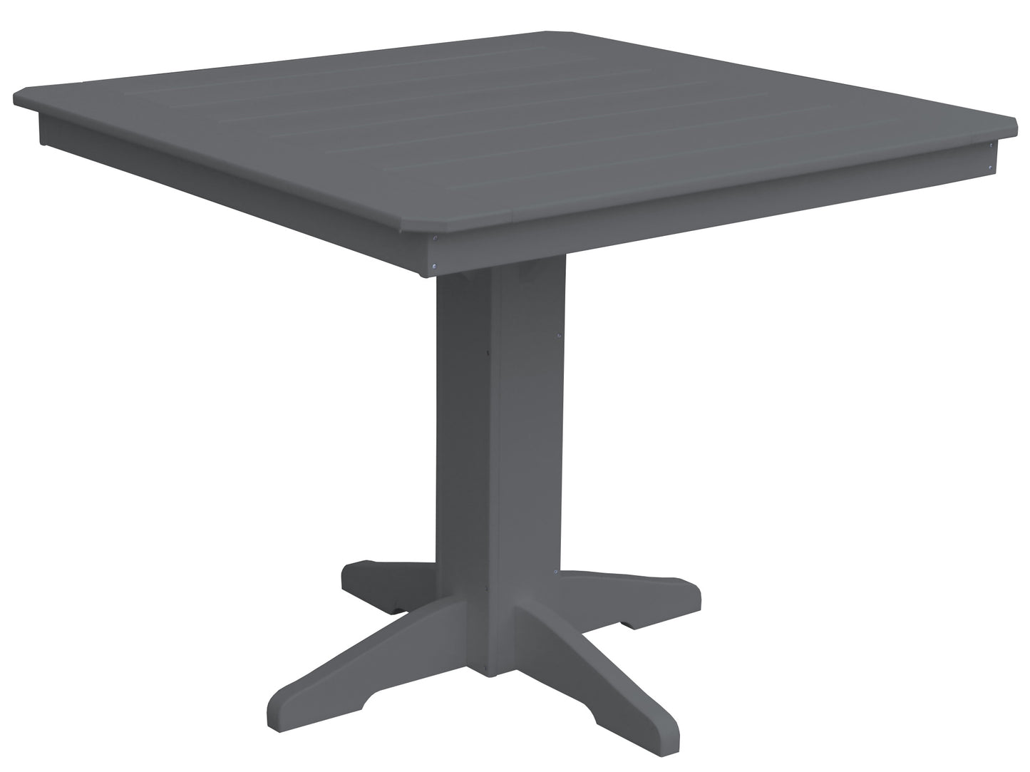 Bryton Park Poly Furniture Recycled Plastic 44" Square Table (Counter Height) - LEAD TIME TO SHIP 10 BUSINESS DAYS